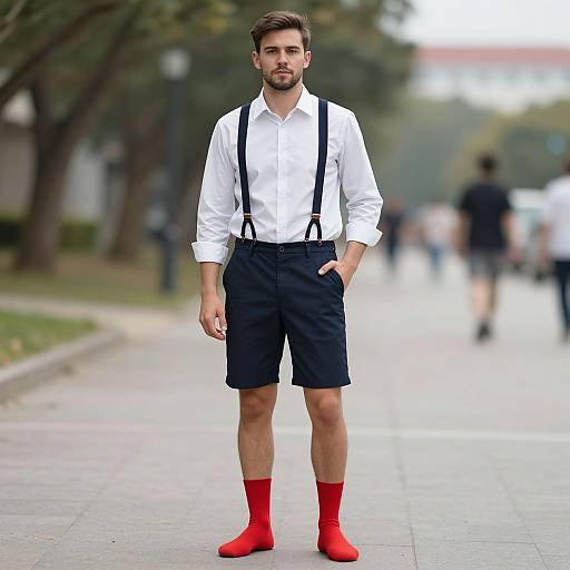 Man in Casual Outdoor Costume
