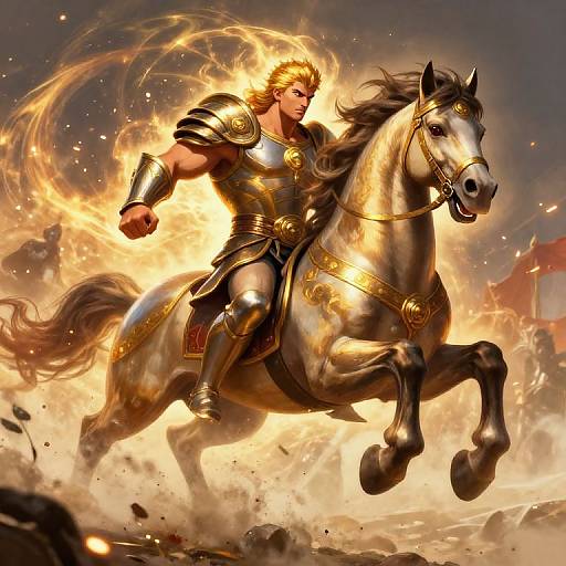 Achillesmon Charging Into Mythic Battle