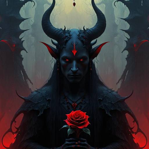 Stunning Demon in Dark Fantasy Realm
