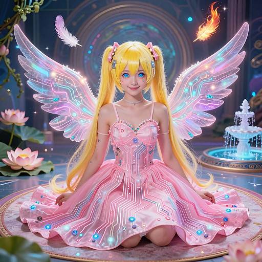 Cyberpunk Electronic Circuit Dress