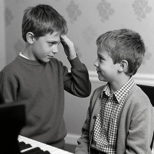 Emotive Portrait of Two Young Boys