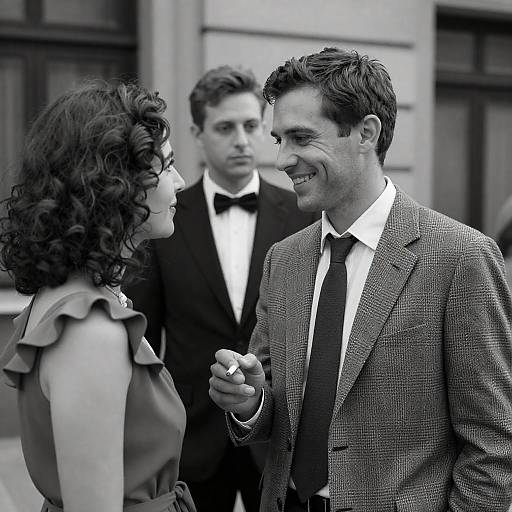 Retro Moment: Vintage Couple in Style