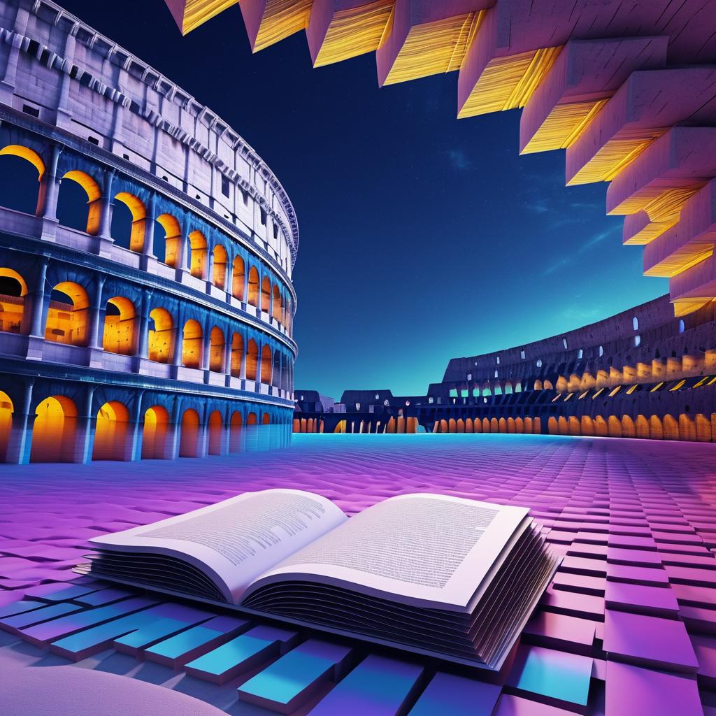 Surreal Psychedelic Architecture and Books