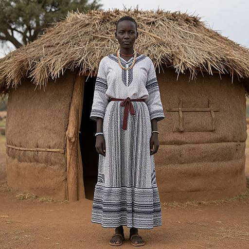 Xhosa Woman in Traditional Dress