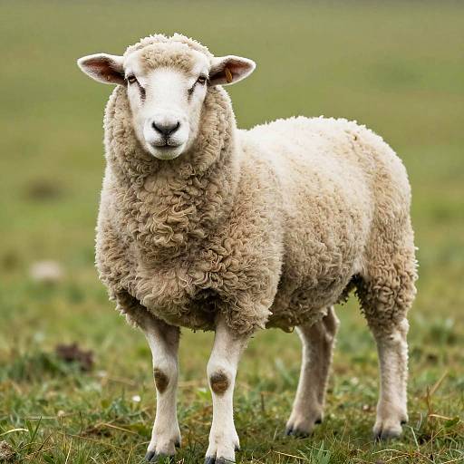 Realistic Sheep with Honeycomb Wool