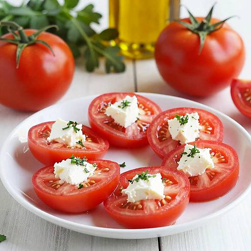 Fresh Tomato and Cheese Plate