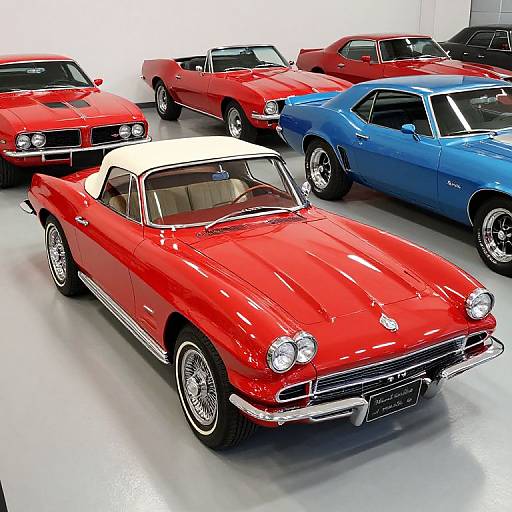 Vintage Red 1967 Corvette Convertible
