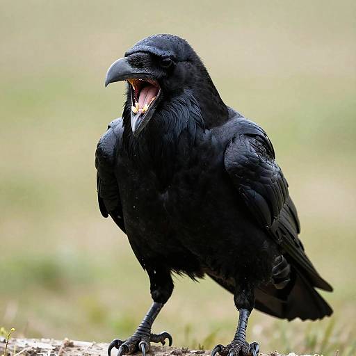 Fierce Angry Raven Claw Snarl