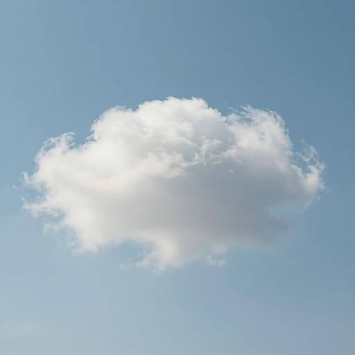 Ethereal Cloud Between Earth and Infinity