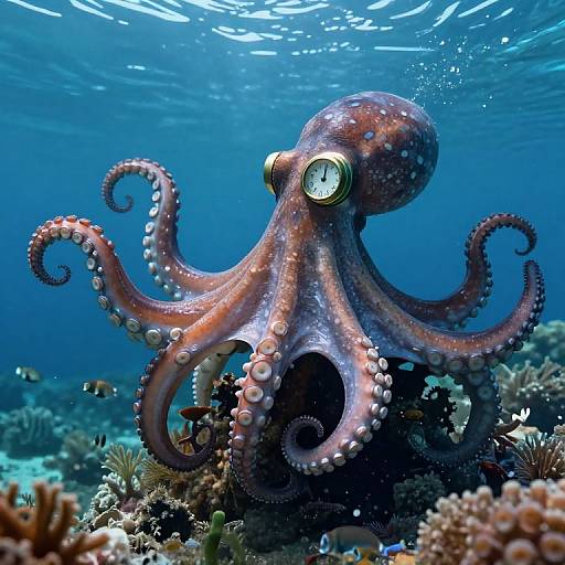 Clockwork Octopus Symphony Underwater