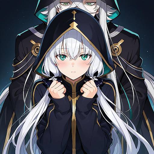 Illustration of Asclepius (fate), fate (series) in the style of Medu (rubish)