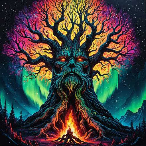Ancient Tree Spirit Digital Painting