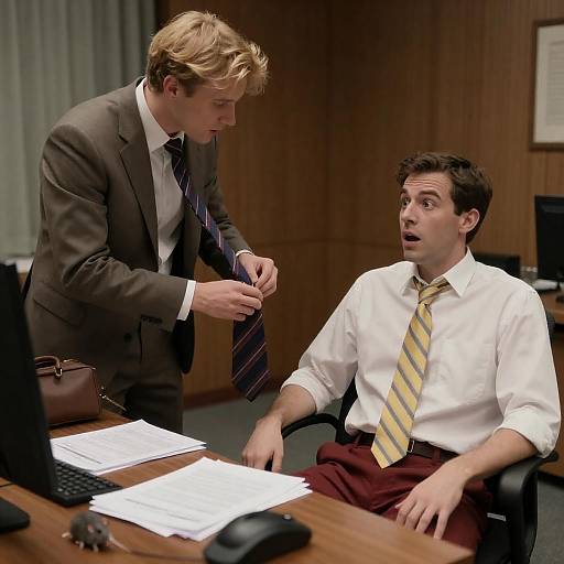 Office conflict between two men