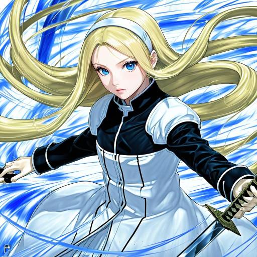 Illustration of Alice zuberg, sword art online in the style of Karochii