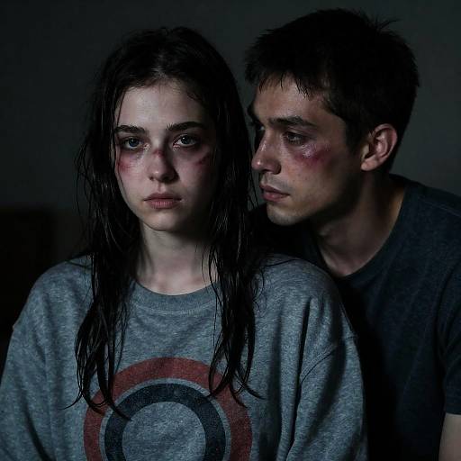 Intimate Portrait in Dim Lighting