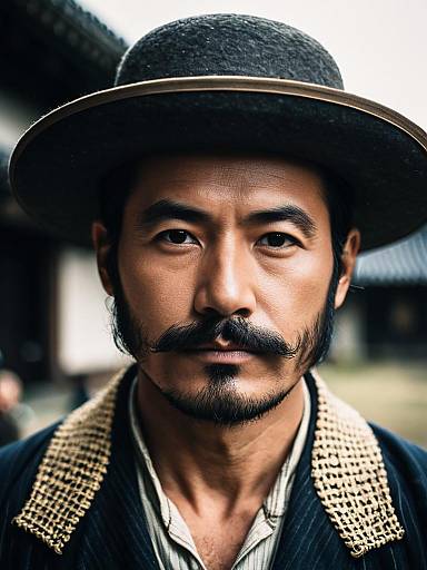 Portrait of Man in Period Costume with Hat