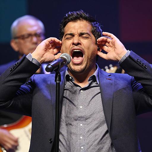 Dynamic Live Performance with Shouting Man