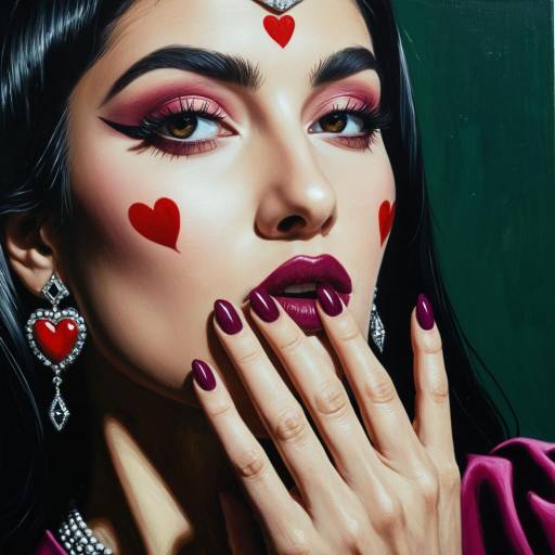 Glossy Oil Painting of Middle Eastern Man