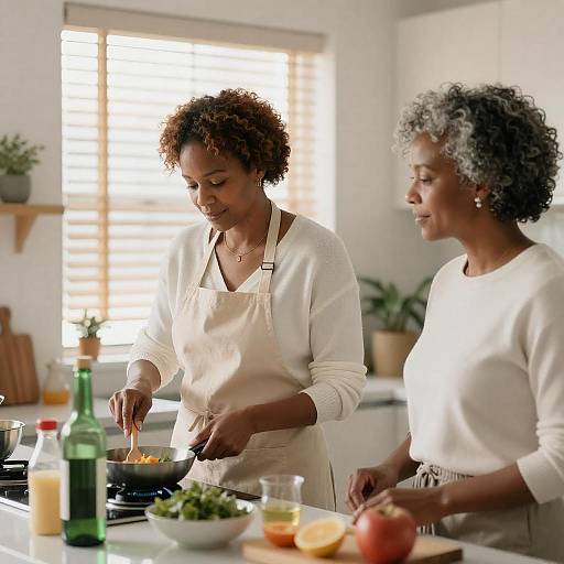 Joyful Moments in a Cozy Kitchen