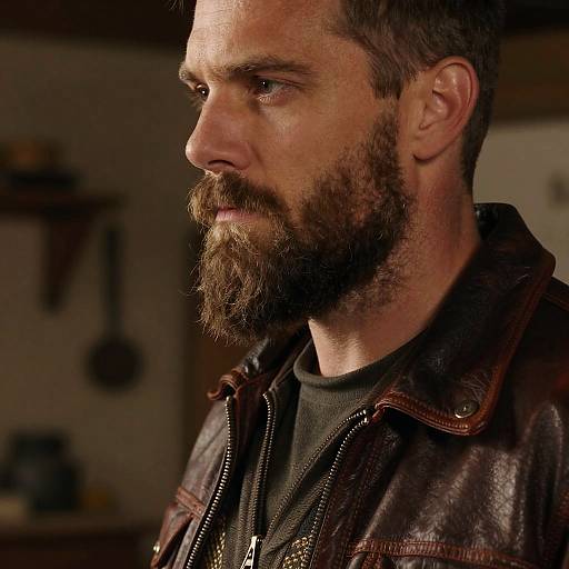 Rugged Man with Bushy Backenbärte