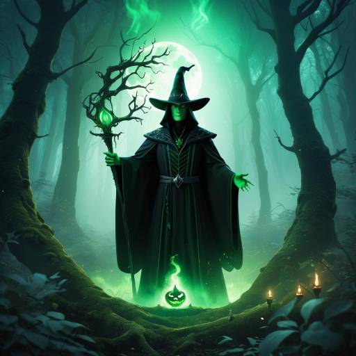 Wicked Sorcerer in Enchanted Forest Wicked Sorcerer in Enchanted Forest