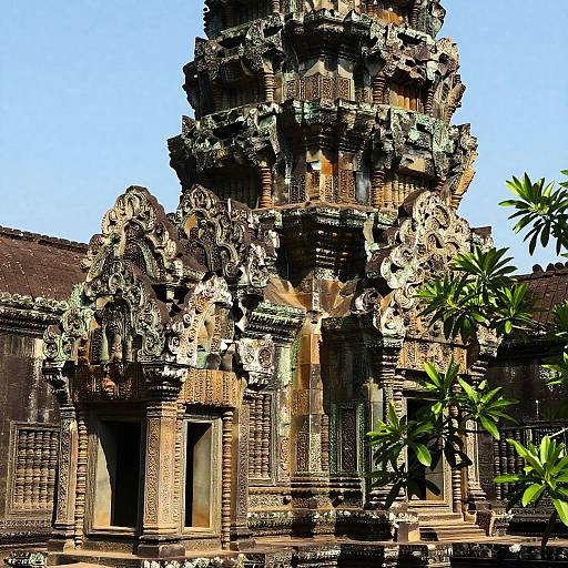 Sunlit Ancient Stone Ruins