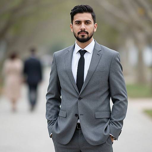 Spring Wedding Groom Attire Portrait