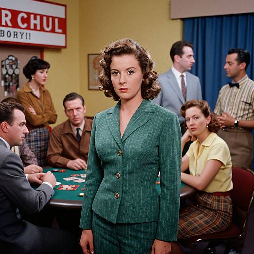 1960s Gambling Scene in Kodachrome