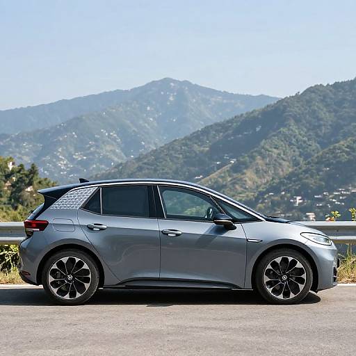 Moonstone Grey VW ID.3 Electric Car Side View