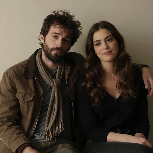 Intimate Moment: Couple in Cozy Setting