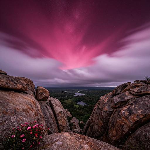Mesmerizing Celestial Night Landscape