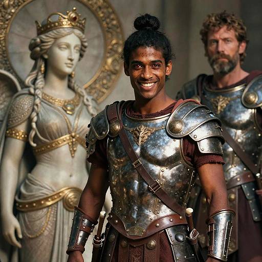 Cinematic Portrait of Fyroris in Armor