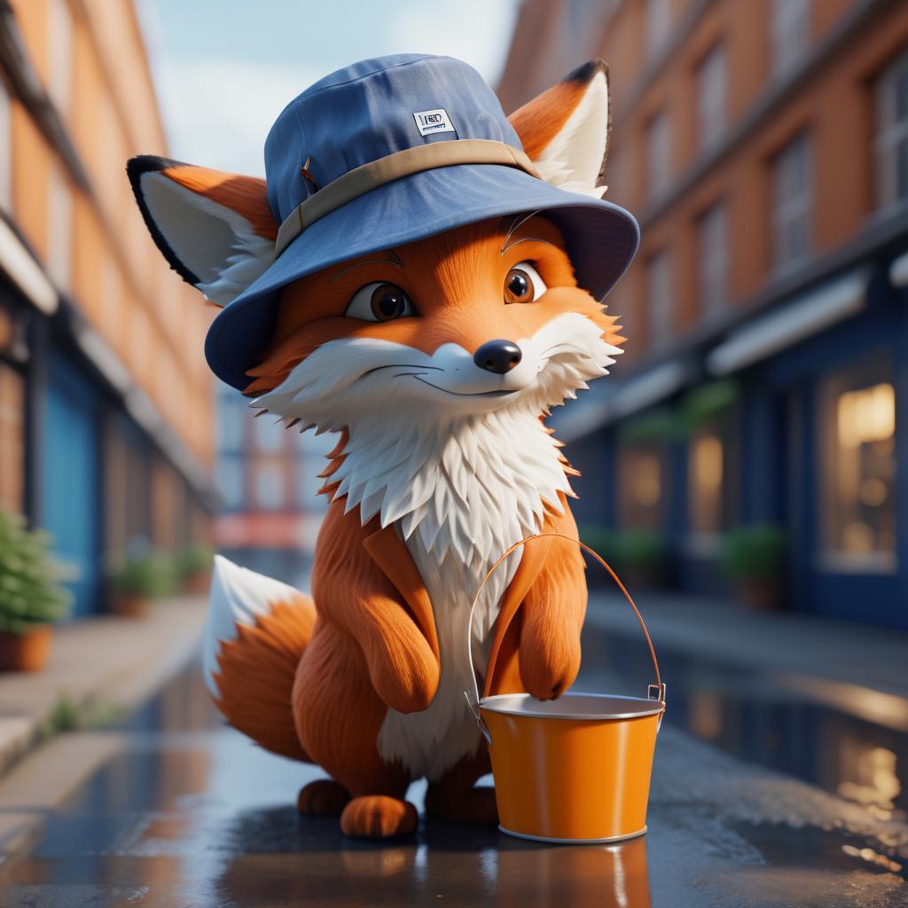 Charming Fox in Urban Bucket Hat