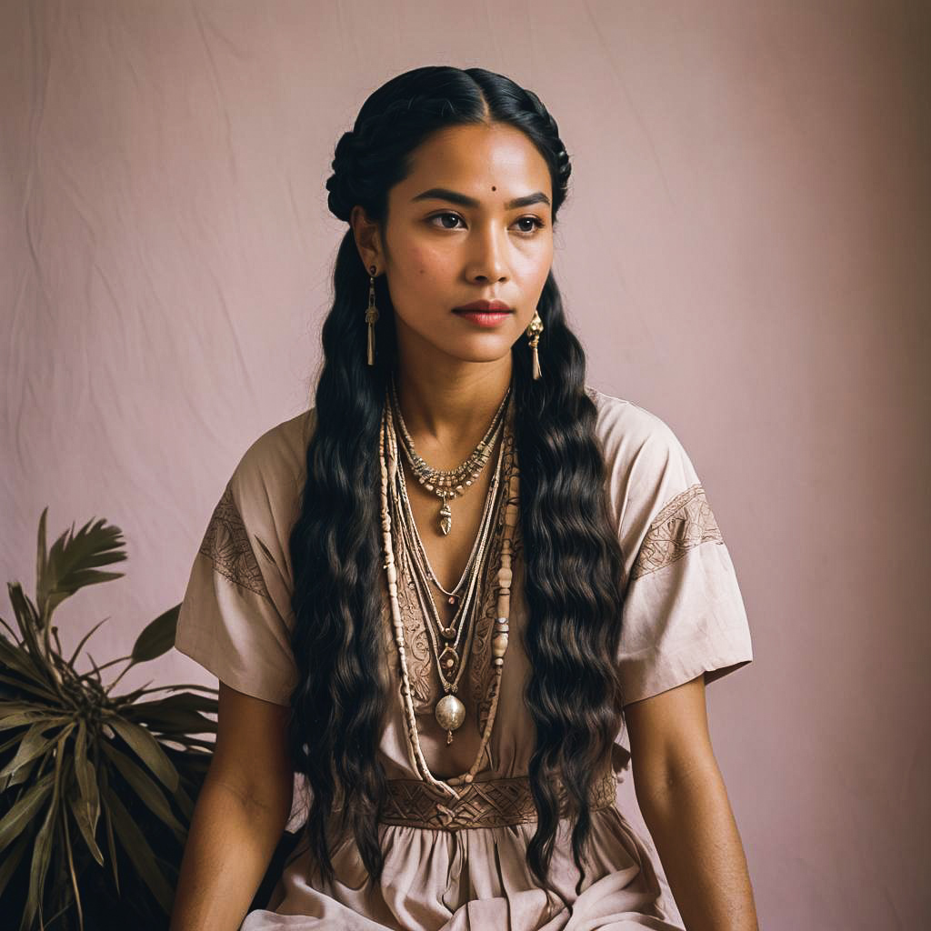 Captivating Maori Artist in Studio Setting