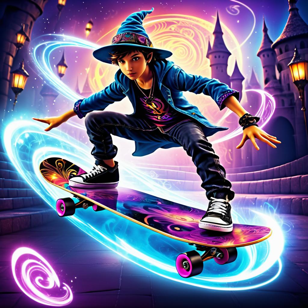 Magical Skateboard Tricks in Adventure