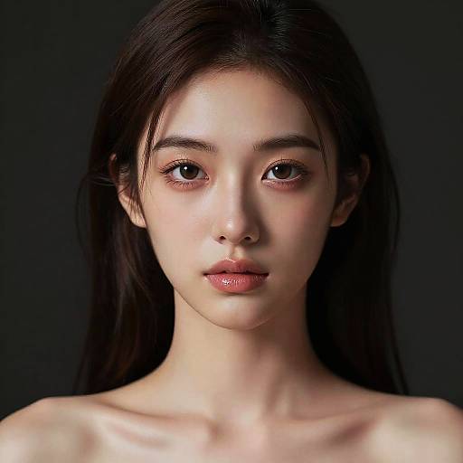 Dark Spotlight Ultra-Detailed Portrait of Woman