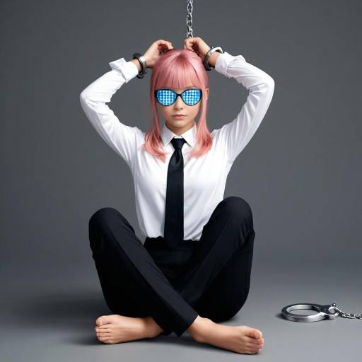 Girl with Pink Hair in Chains Girl with Pink Hair in Chains