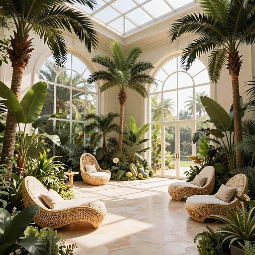 Elegant Indoor Rainforest Oasis
