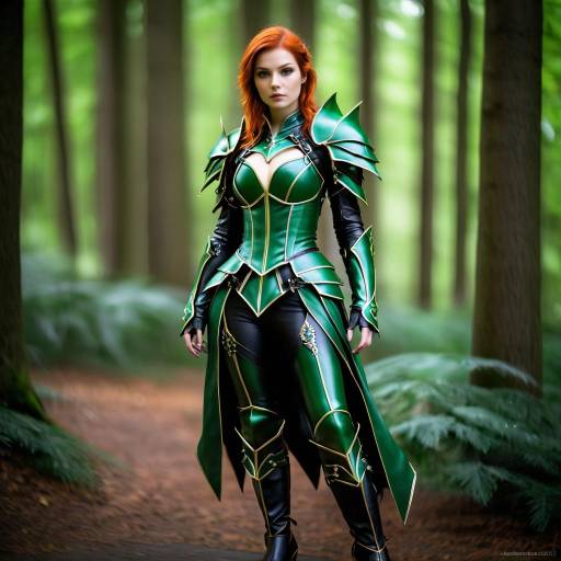 Artistic Photography of a Leather Elf Warrior