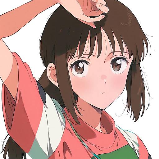 Illustration of Ogino chihiro, sen to chihiro no kamikakushi in the style of Maromi (am97)