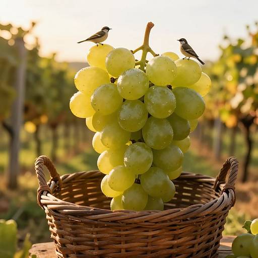 Surreal Giant Grape in Vineyard