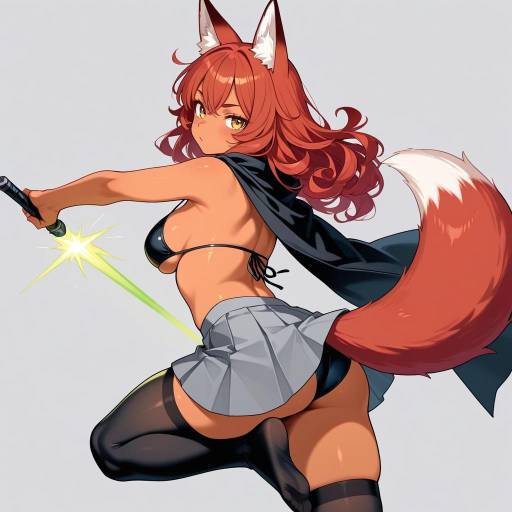 Fox Girl Cowboy Shot with Energy Bow Fox Girl Cowboy Shot with Energy Bow