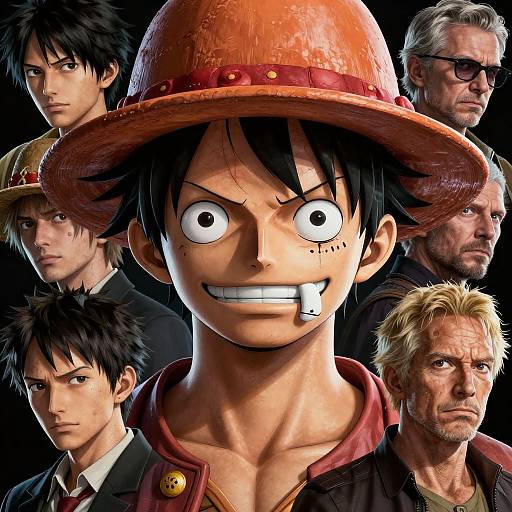 Highly Detailed VFX Portrait of Monkey D. Luffy