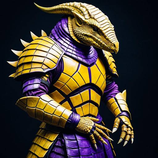 Yellow Reptilian Armor Cosplay