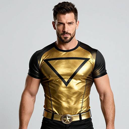 Confident Handsome Superhero Portrait