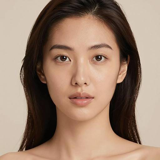 Close-Up Portrait of Asian Woman