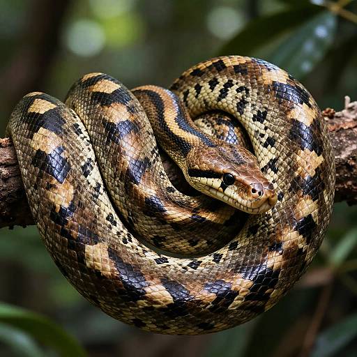 Hyper-Realistic Anaconda in Jungle
