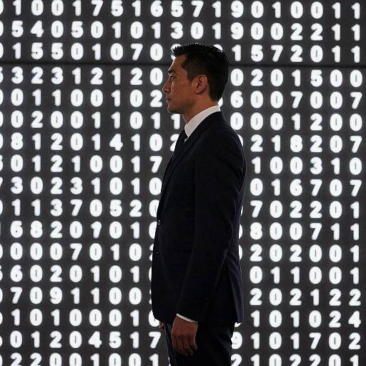 Illuminated Profile of a Serious Man