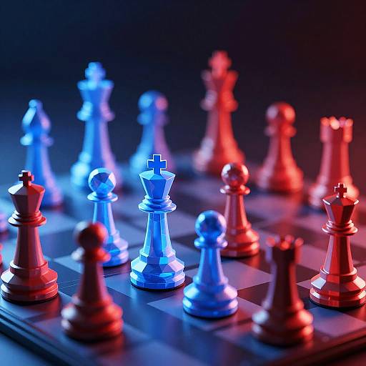 Abstract Checkmate Digital Art