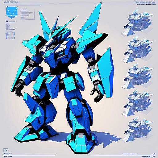 Construction Mecha Design in Moebius Style